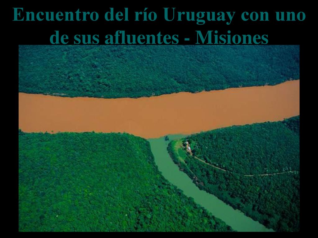Encuentro del río Uruguay con uno de sus afluentes - Misiones