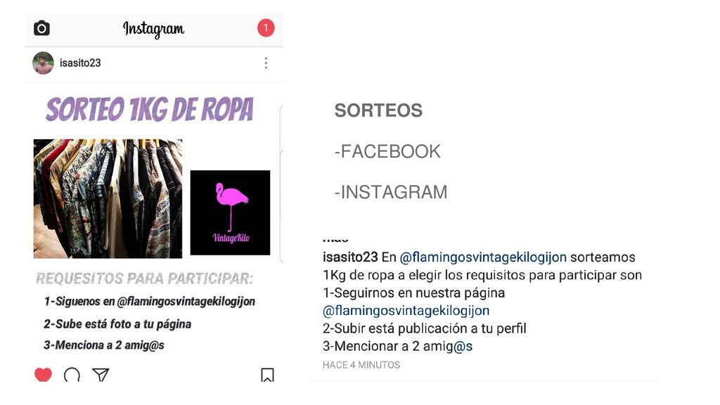 SORTEOS -FACEBOOK -INSTAGRAM