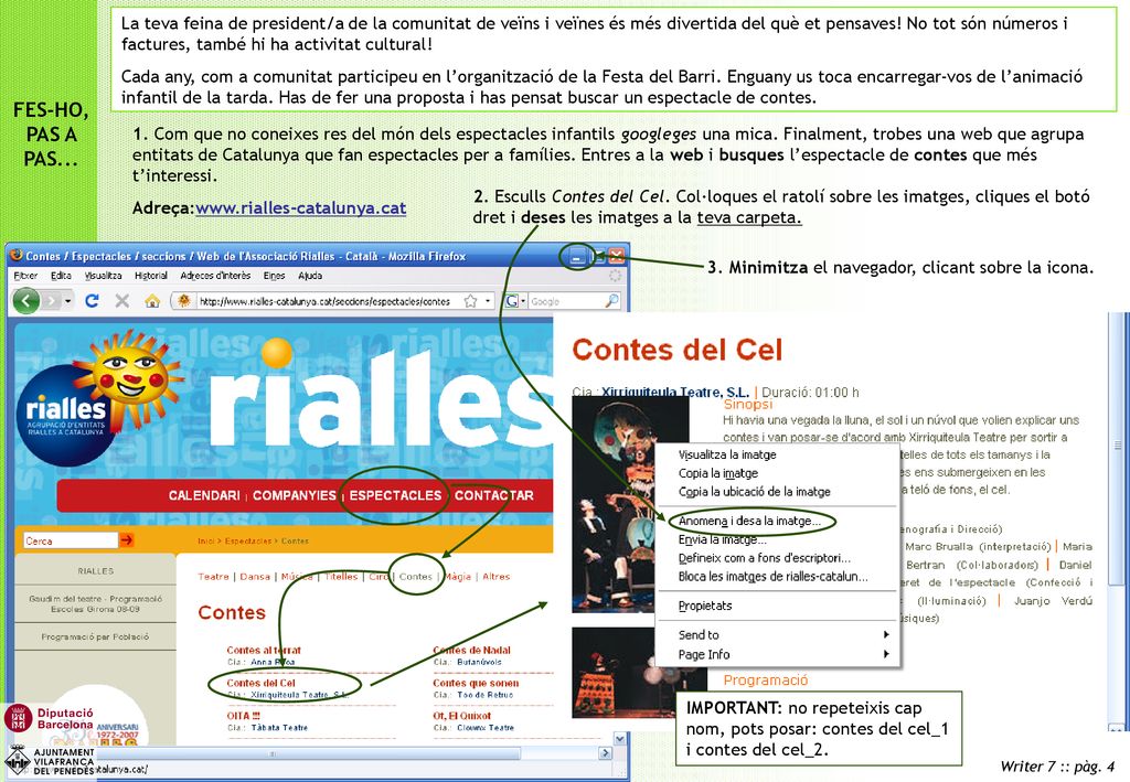 La teva feina de president/a de la comunitat de veïns i veïnes és més divertida del què et pensaves! No tot són números i factures, també hi ha activitat cultural!