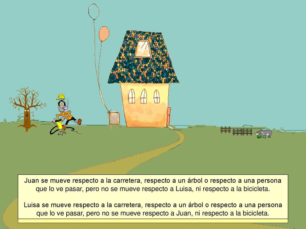 El movimiento de un cuerpo es siempre relativo a otro cuerpo.