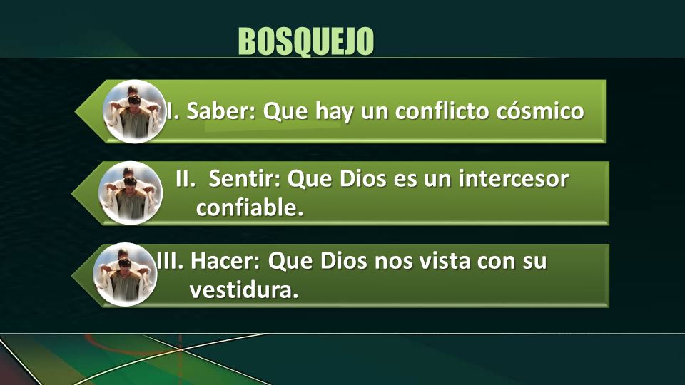 BOSQUEJO II. Sentir: Que Dios es un intercesor confiable.