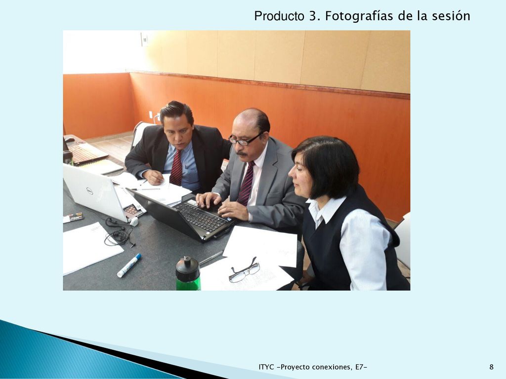Producto 3. Fotografías de la sesión