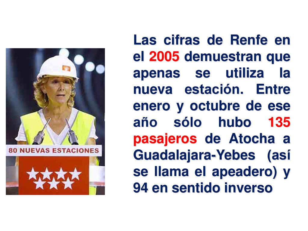 Las cifras de Renfe en el 2005 demuestran que apenas se utiliza la nueva estación.