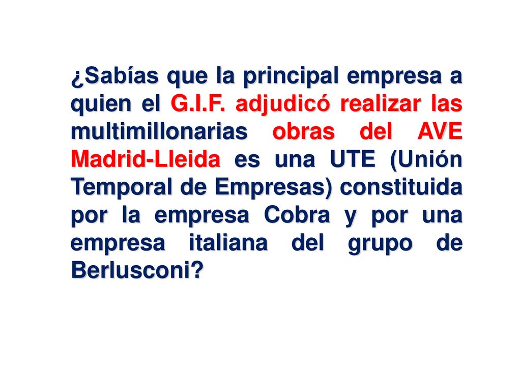 ¿Sabías que la principal empresa a quien el G. I. F