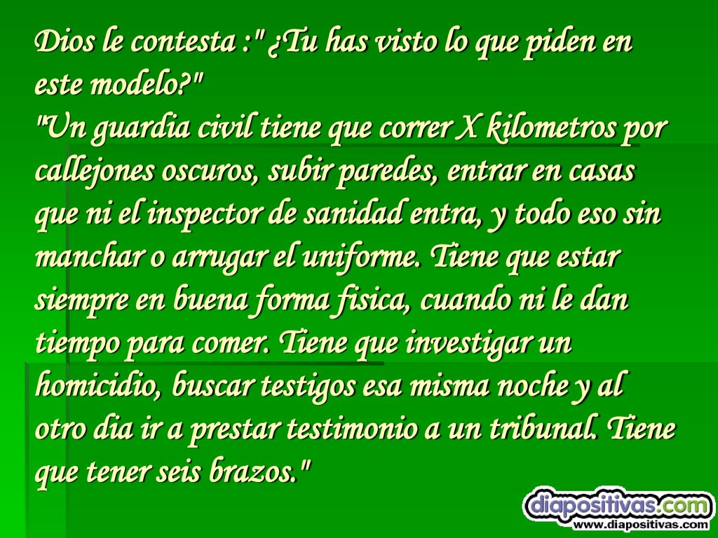 Dios le contesta : ¿Tu has visto lo que piden en este modelo