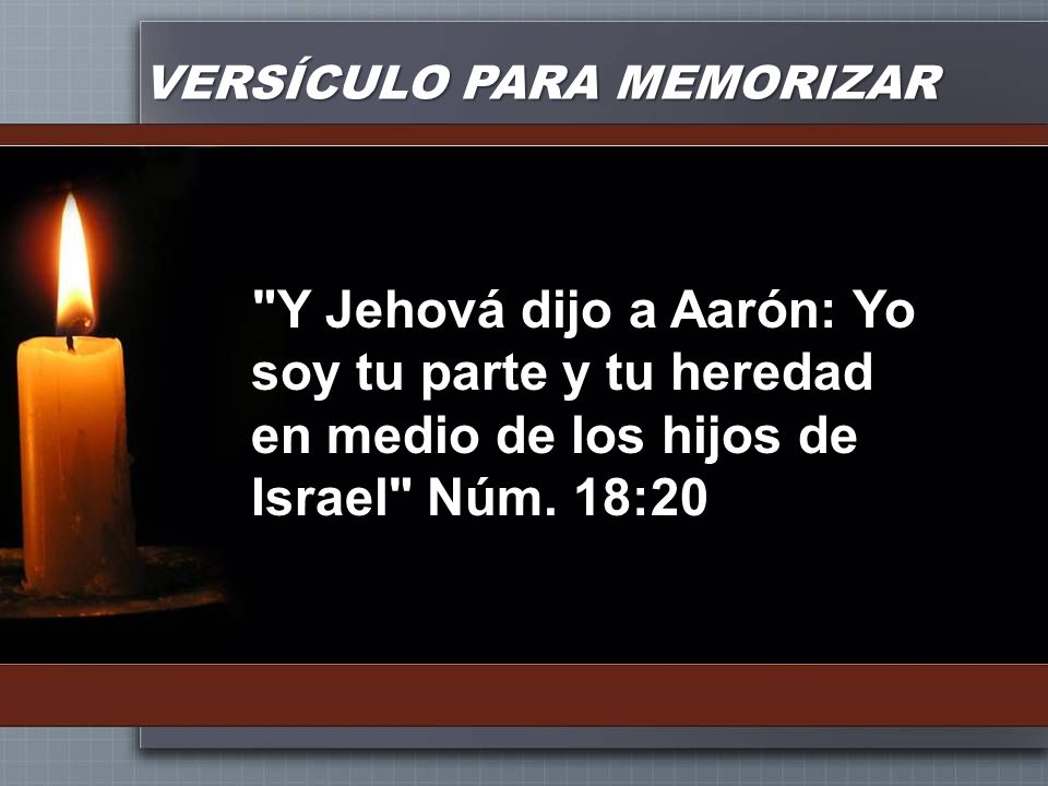 VERSÍCULO PARA MEMORIZAR