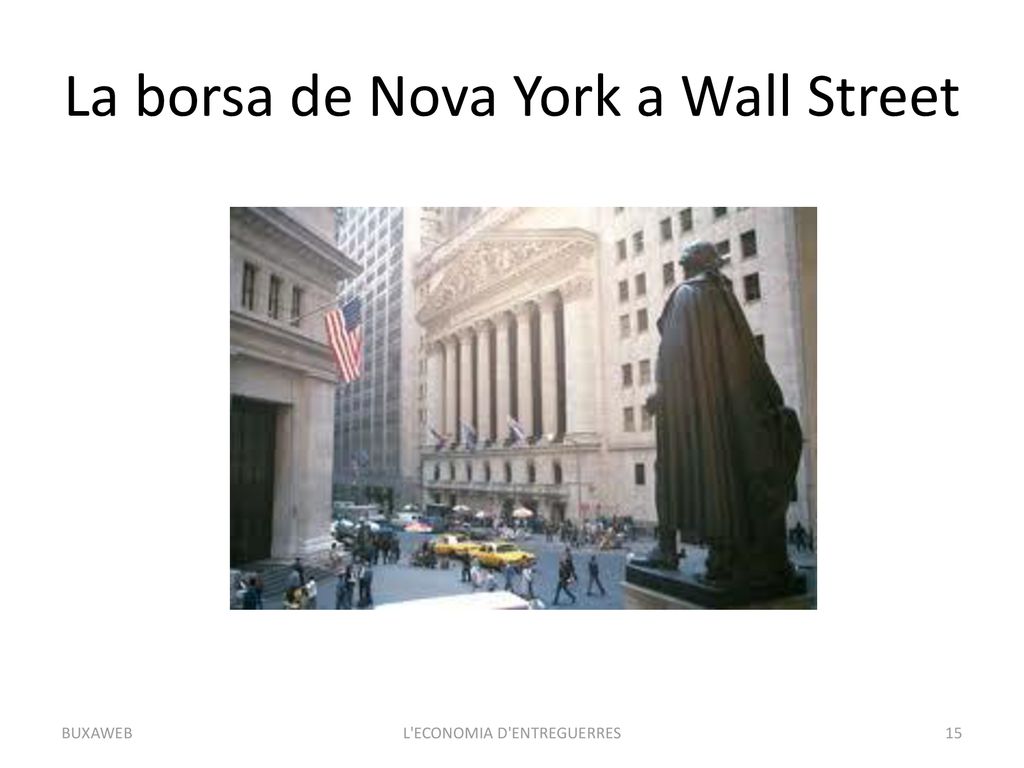 La borsa de Nova York a Wall Street