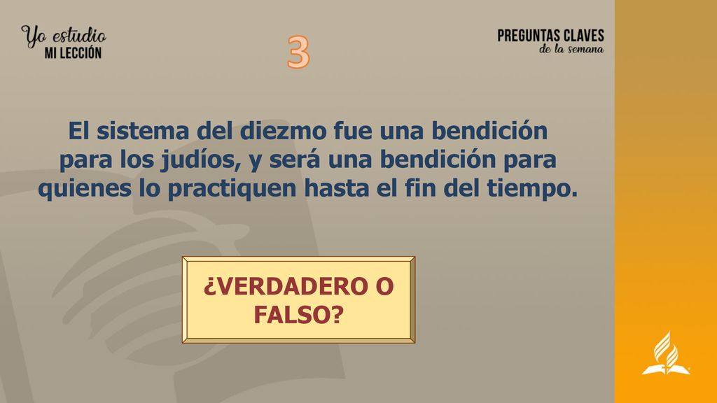 3 El sistema del diezmo fue una bendición para los judíos, y será una bendición para quienes lo practiquen hasta el fin del tiempo.