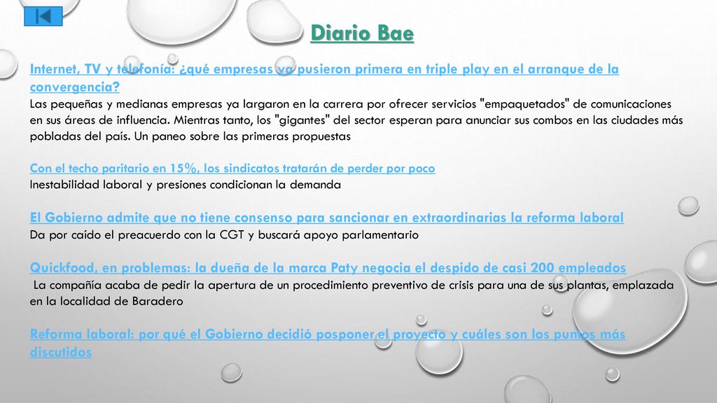 Diario Bae Internet, TV y telefonía: ¿qué empresas ya pusieron primera en triple play en el arranque de la convergencia