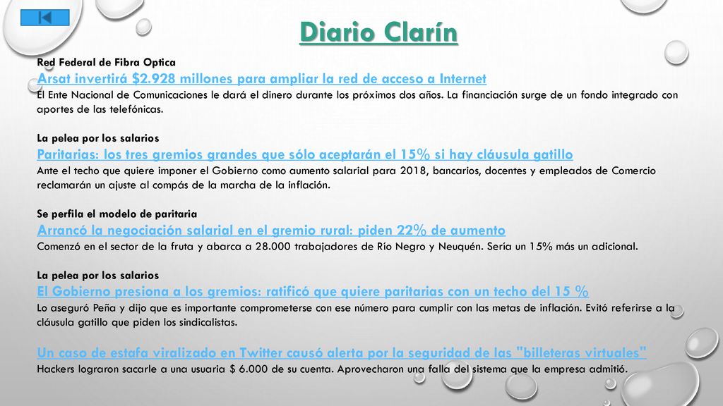 Diario Clarín Red Federal de Fibra Optica. Arsat invertirá $2.928 millones para ampliar la red de acceso a Internet.