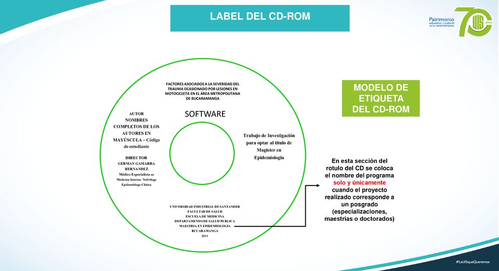 LABEL DEL CD-ROM MODELO DE ETIQUETA DEL CD-ROM SOFTWARE