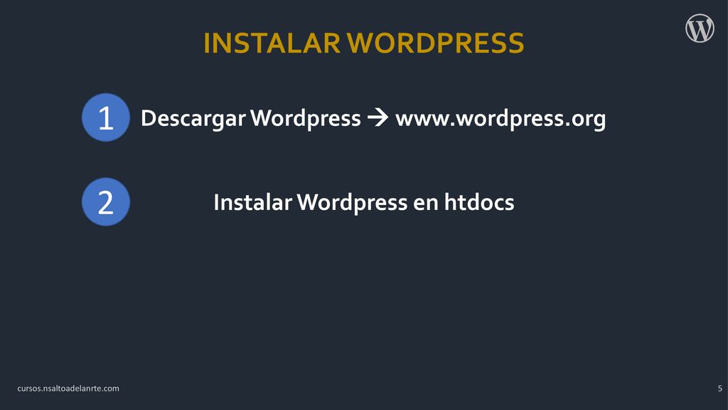 Descargar Wordpress    Instalar Wordpress en htdocs