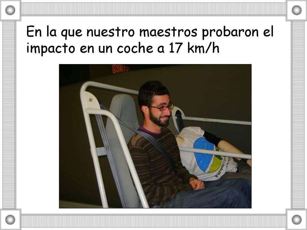 En la que nuestro maestros probaron el impacto en un coche a 17 km/h