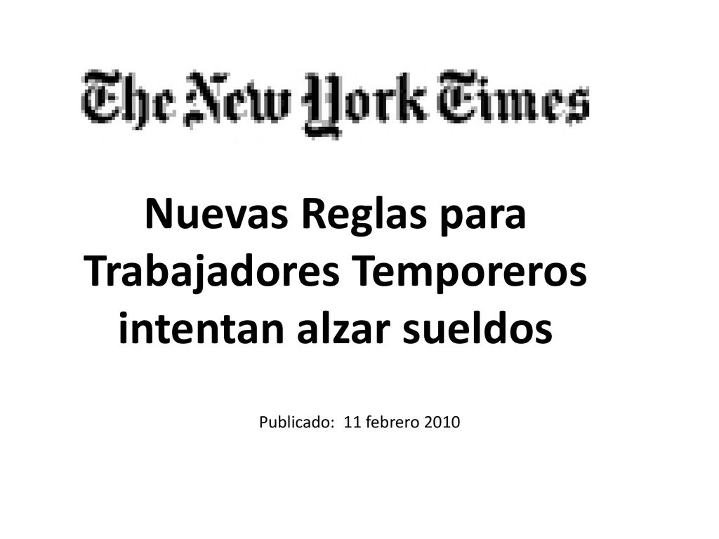 Nuevas Reglas para Trabajadores Temporeros intentan alzar sueldos