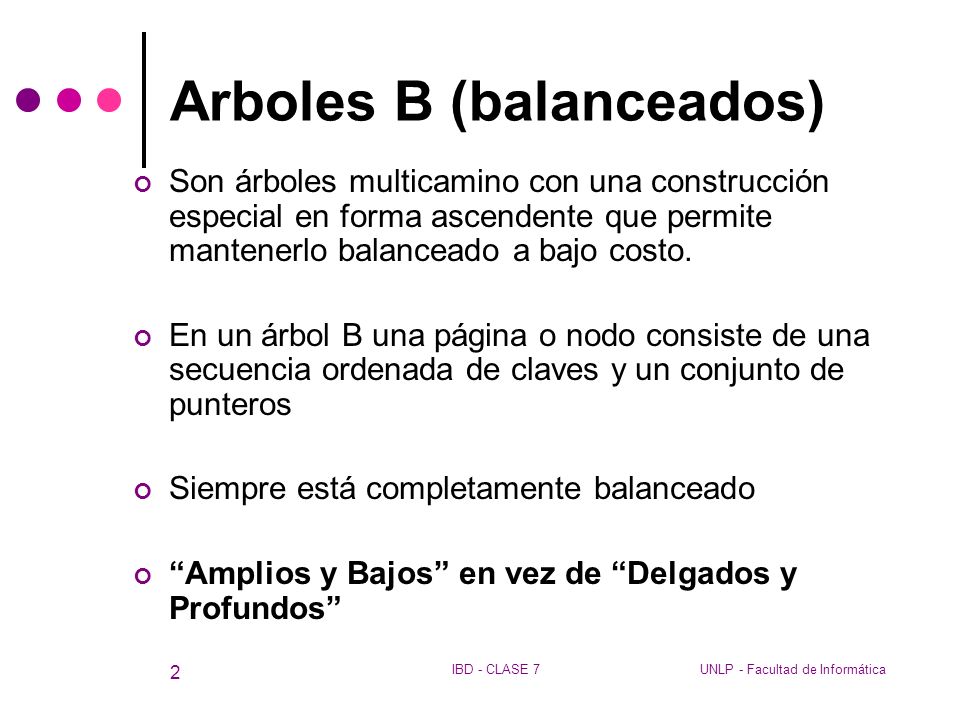 Arboles B (balanceados)
