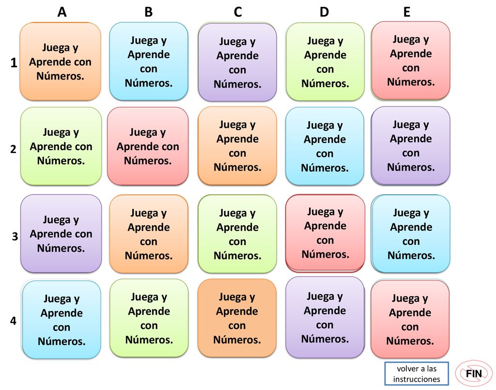 A B C D E Juega y Aprende con Números.