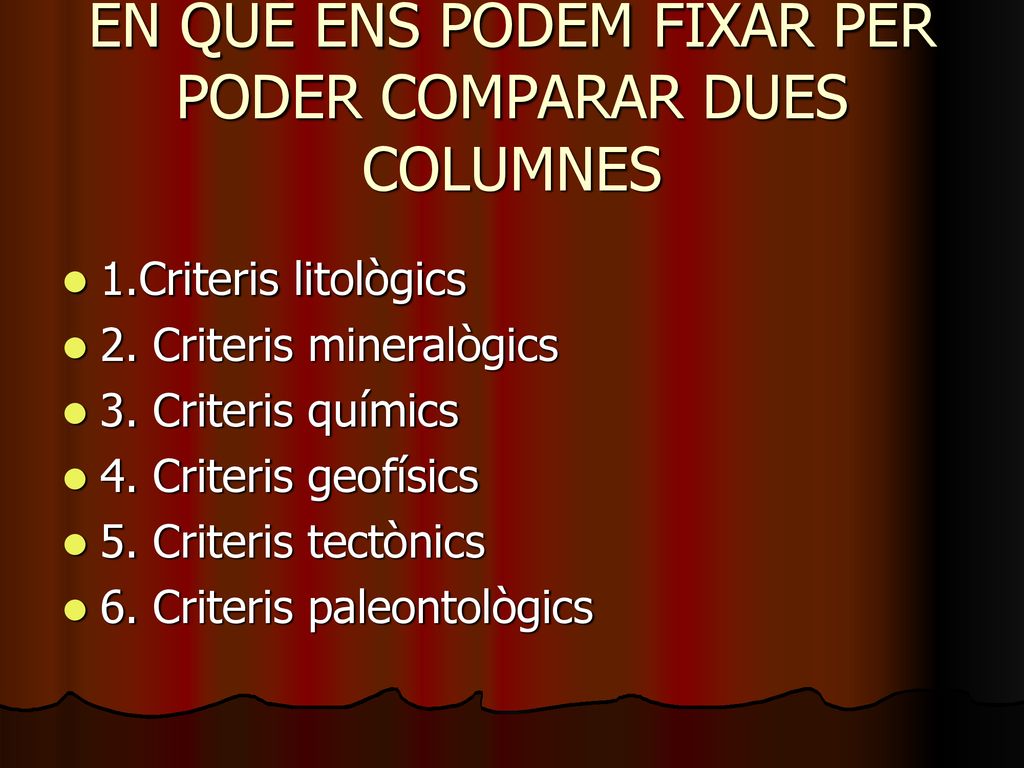 EN QUÈ ENS PODEM FIXAR PER PODER COMPARAR DUES COLUMNES