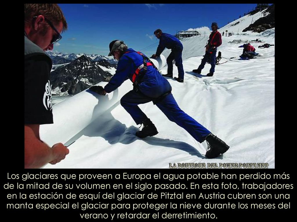 Los glaciares que proveen a Europa el agua potable han perdido más de la mitad de su volumen en el siglo pasado.