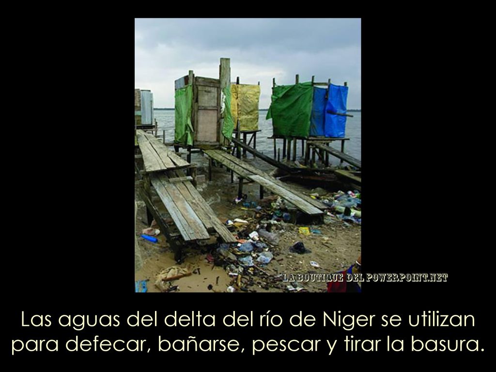 Las aguas del delta del río de Niger se utilizan para defecar, bañarse, pescar y tirar la basura.