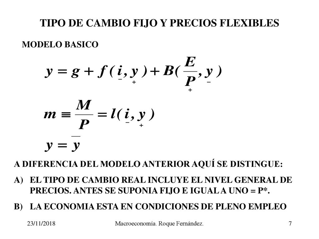TIPO DE CAMBIO FIJO Y PRECIOS FLEXIBLES