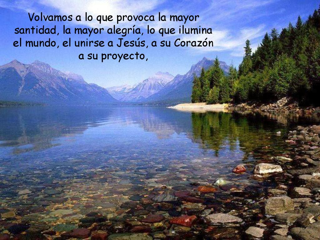 Volvamos a lo que provoca la mayor santidad, la mayor alegría, lo que ilumina el mundo, el unirse a Jesús, a su Corazón a su proyecto,