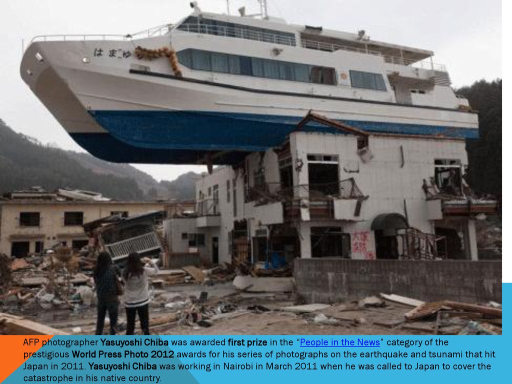 AFP photographer Yasuyoshi Chiba was awarded first prize in the People in the News category of the prestigious World Press Photo 2012 awards for his series of photographs on the earthquake and tsunami that hit Japan in 2011.