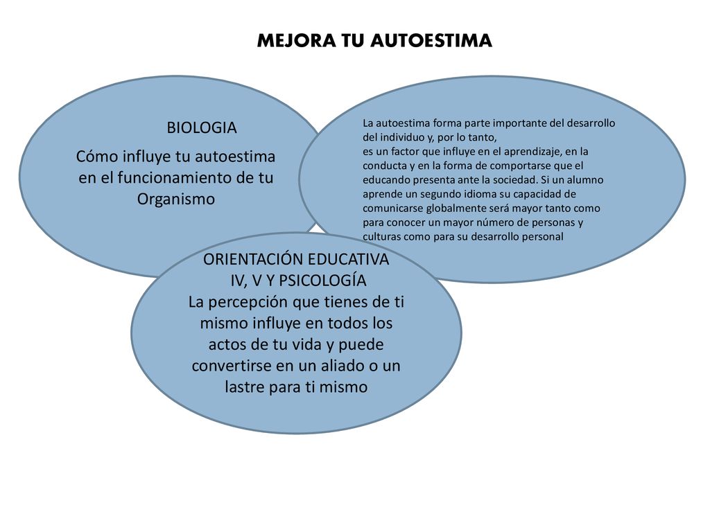 MEJORA TU AUTOESTIMA Cómo influye tu autoestima en el funcionamiento de tu Organismo.