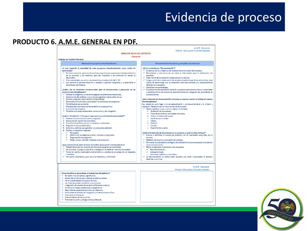 Evidencia de proceso PRODUCTO 6. A.M.E. GENERAL EN PDF.