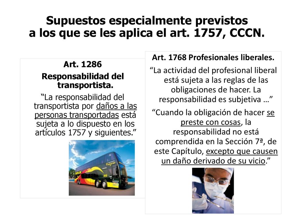 Supuestos especialmente previstos a los que se les aplica el art