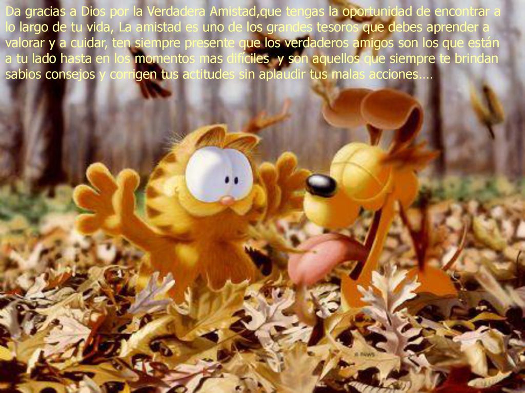Da gracias a Dios por la Verdadera Amistad,que tengas la oportunidad de encontrar a lo largo de tu vida, La amistad es uno de los grandes tesoros que debes aprender a valorar y a cuidar, ten siempre presente que los verdaderos amigos son los que están