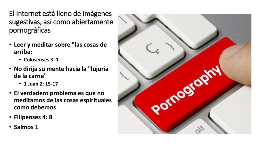 El Internet está lleno de imágenes sugestivas, así como abiertamente pornográficas