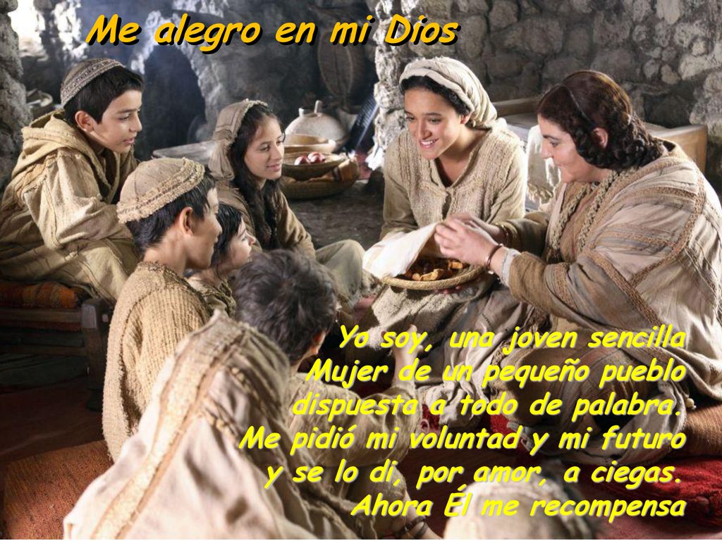 Me alegro en mi Dios Yo soy, una joven sencilla