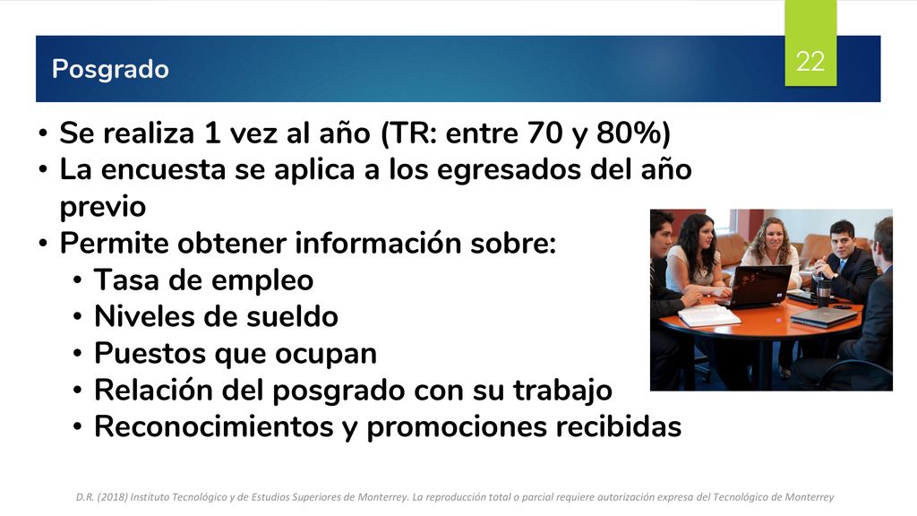 Se realiza 1 vez al año (TR: entre 70 y 80%)
