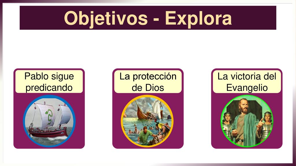Objetivos - Explora Pablo sigue predicando La protección de Dios