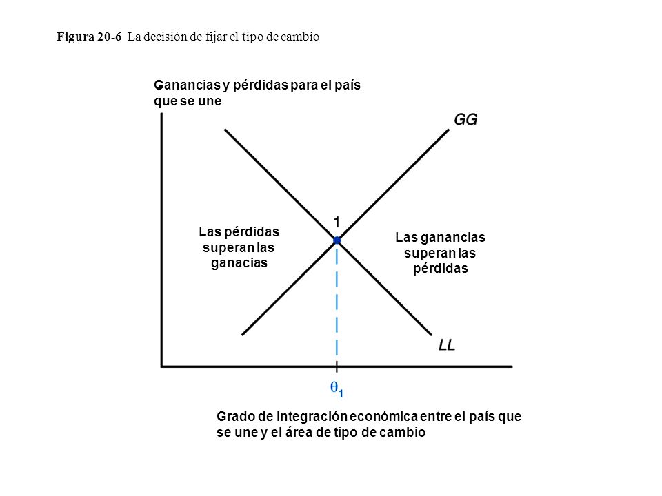 Figura 20-6 La decisión de fijar el tipo de cambio