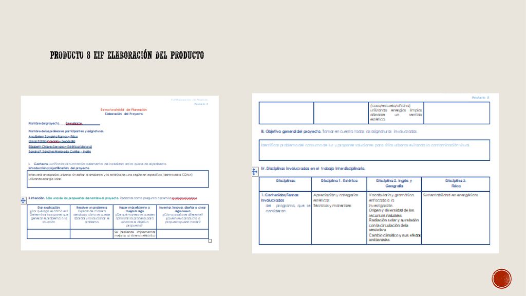 Producto 8 EIP elaboración del producto