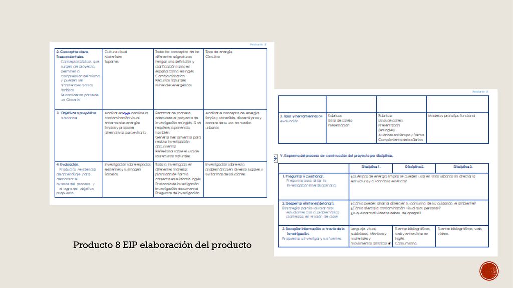 Producto 8 EIP elaboración del producto