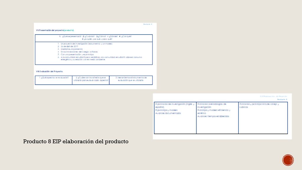 Producto 8 EIP elaboración del producto