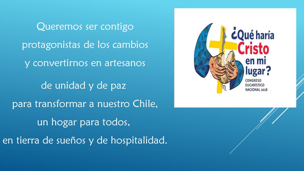 Queremos ser contigo protagonistas de los cambios y convertirnos en artesanos