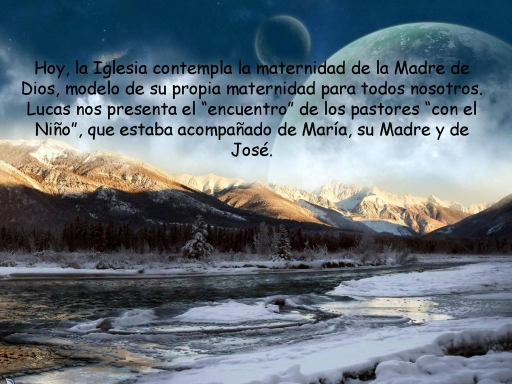 Hoy, la Iglesia contempla la maternidad de la Madre de Dios, modelo de su propia maternidad para todos nosotros.
