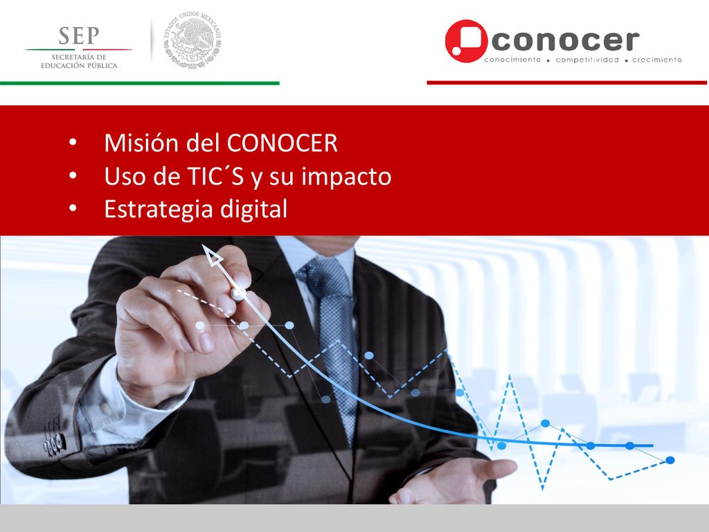 Misión del CONOCER Uso de TIC´S y su impacto Estrategia digital