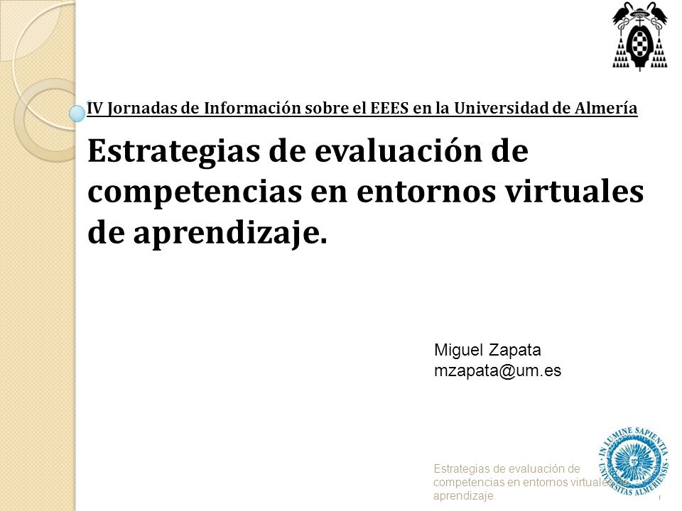IV Jornadas de Información sobre el EEES en la Universidad de Almería