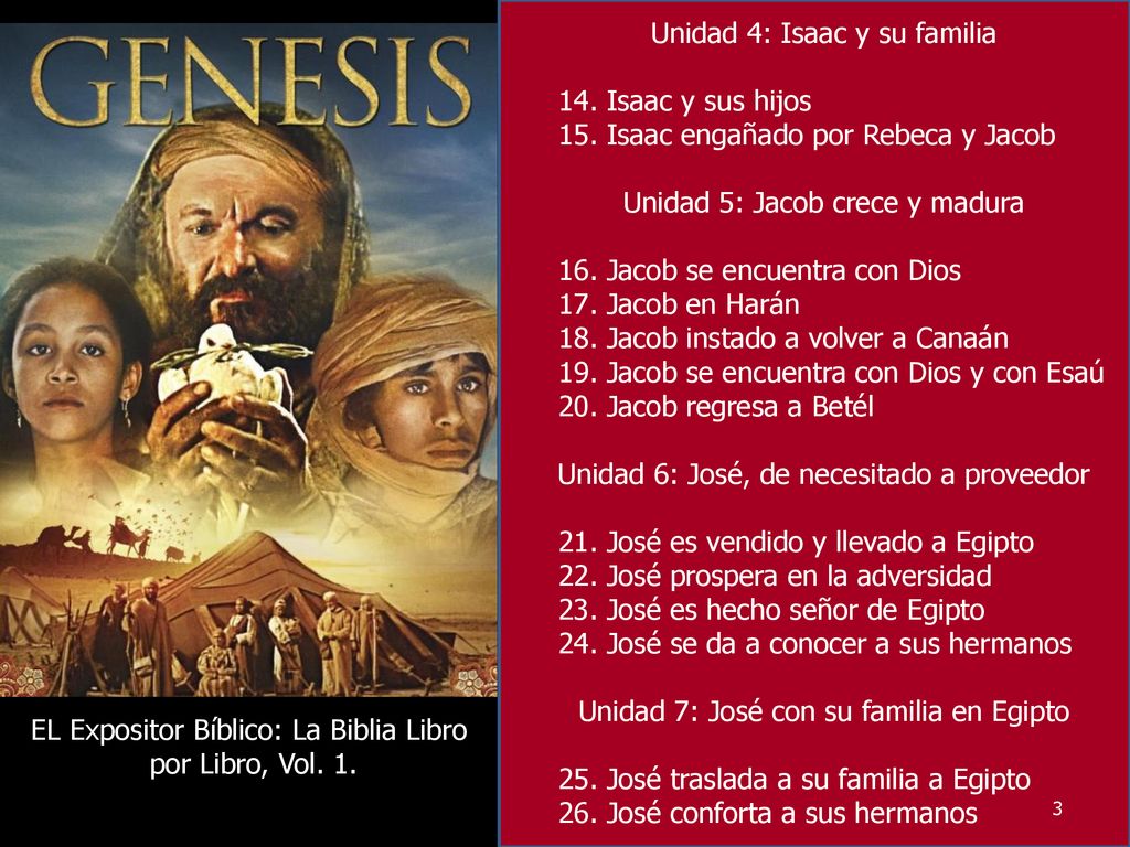 Unidad 4: Isaac y su familia Isaac y sus hijos
