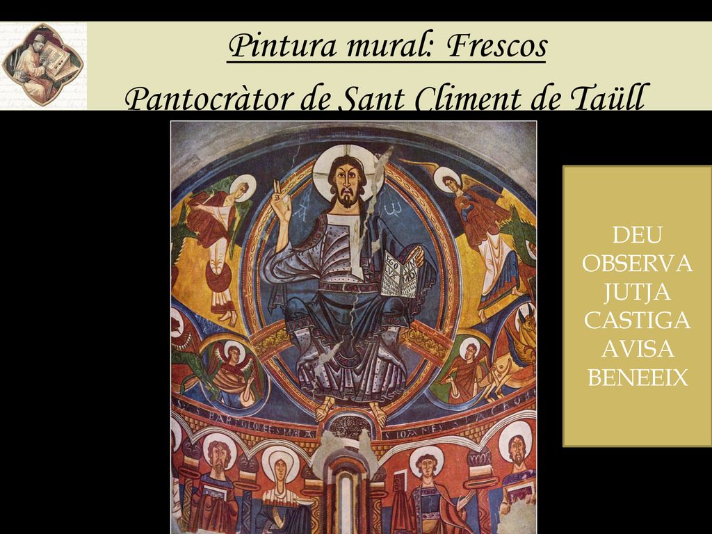 Pintura mural: Frescos Pantocràtor de Sant Climent de Taüll