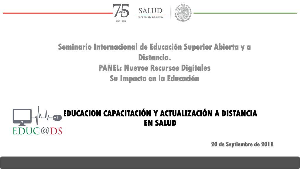 Seminario Internacional de Educación Superior Abierta y a Distancia.