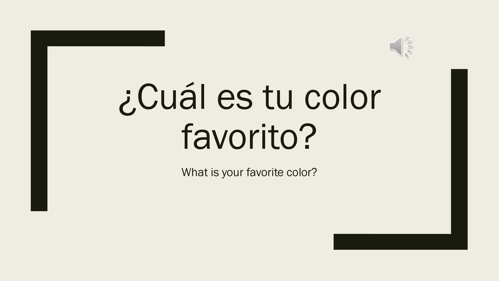 ¿Cuál es tu color favorito