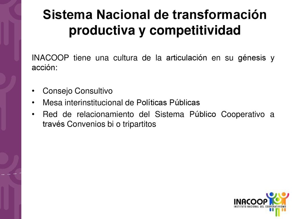 Sistema Nacional de transformación productiva y competitividad