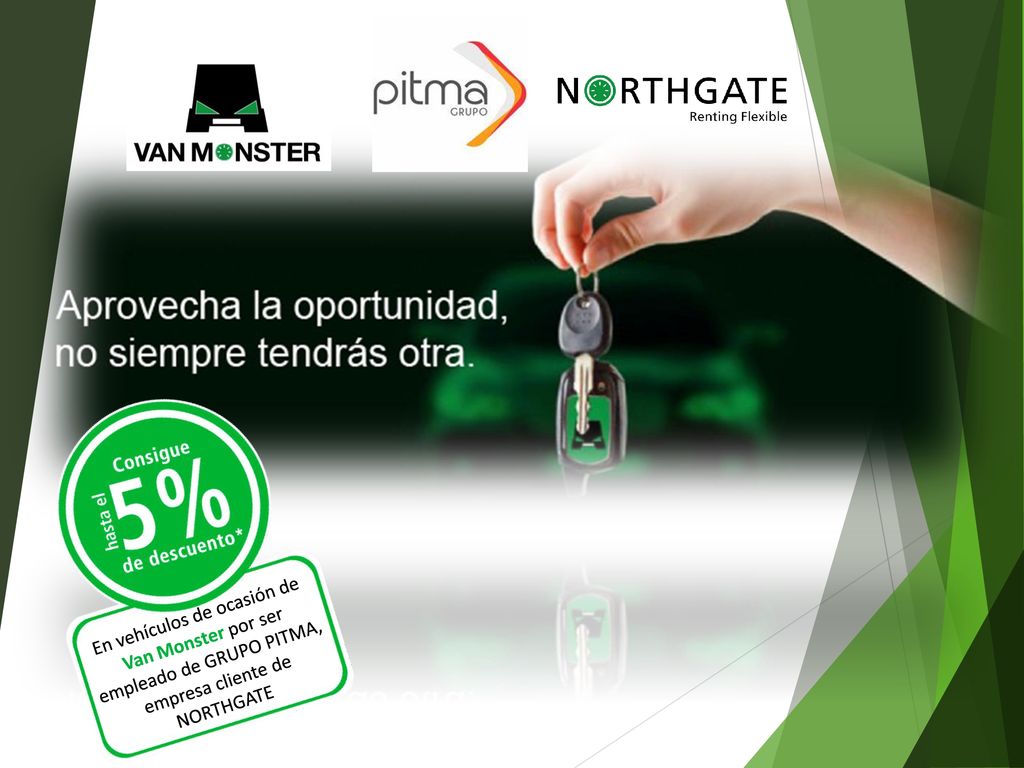 En vehículos de ocasión de Van Monster por ser empleado de GRUPO PITMA, empresa cliente de NORTHGATE