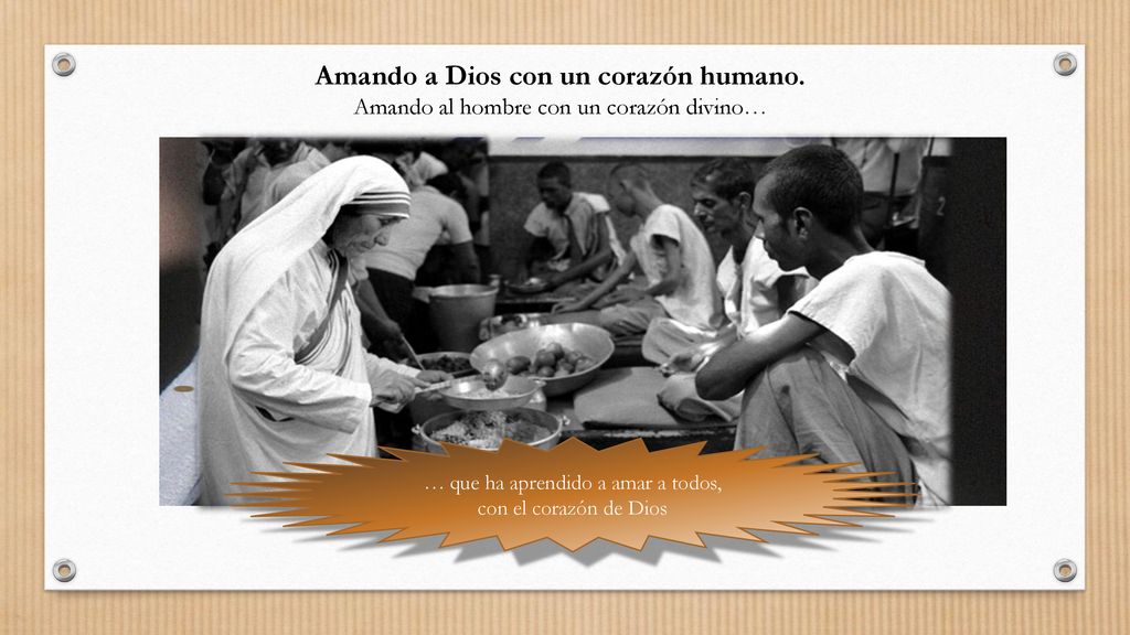 Amando a Dios con un corazón humano.