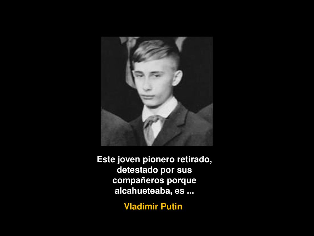 Este joven pionero retirado, detestado por sus compañeros porque alcahueteaba, es ...